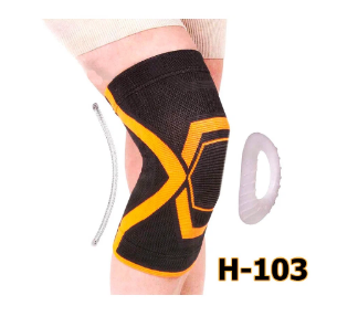 &nbsp;Бандаж для коленного сустава эластичный с силиконовым кольцом Экотен Н-103